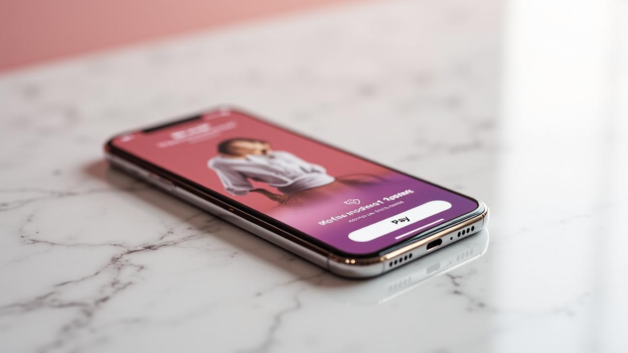 Simulazione di acquisto mobile dall'interfaccia video al pagamento